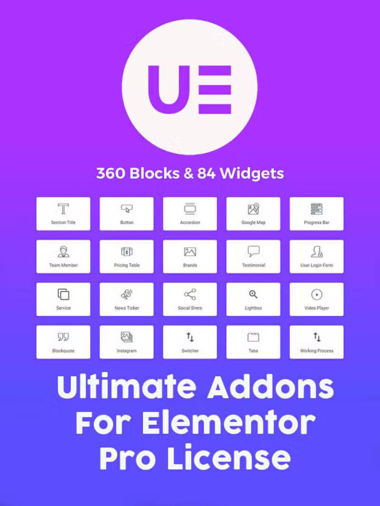 Ultimate Addons for Elementor Lisansı - Hemen Tasarım